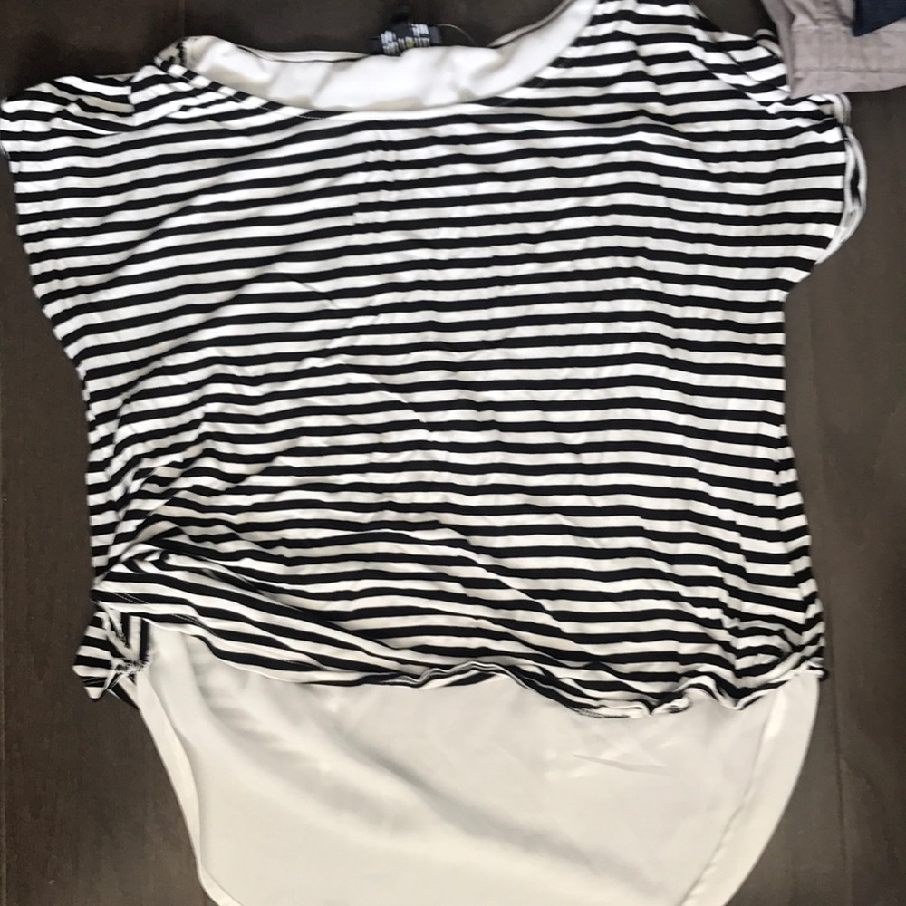 Lightly worn sheer back T-shirt